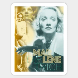 Marlene Dietrich Collage Portrait Sticker